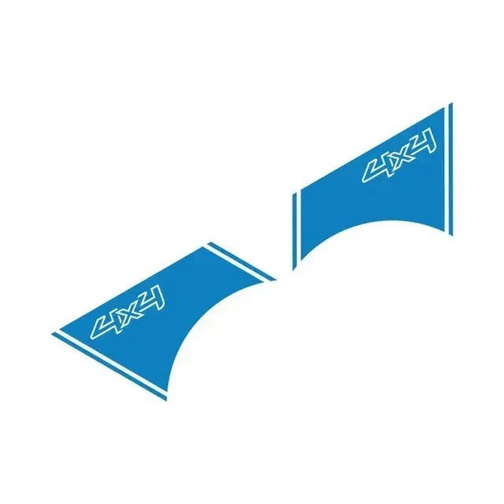 Trunk Side Vinyl Decor Stickers Side Door Vehicle Body Decoration(Blue)
