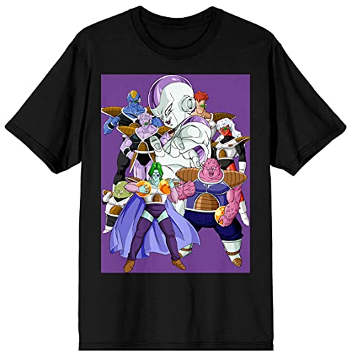 Dragon Ball Z Anime Frieza and Disciples Characters Black Shirt - XL