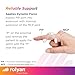 Rolyan Sof-Stretch Finger Extension Splint, Small, White, Finger Brace with Adjustable Fit, Latex-Free Finger Support for PIP Joint Extension, Boutonniere Deformity, Trigger Finger, and Edema