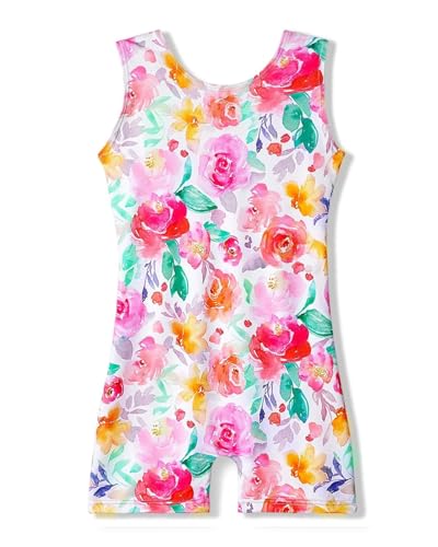 MYQFF Gymnastics Leotards for Girls Tumbling Outfits Clothes Biketards 2-8 Year Old Toddler Kids