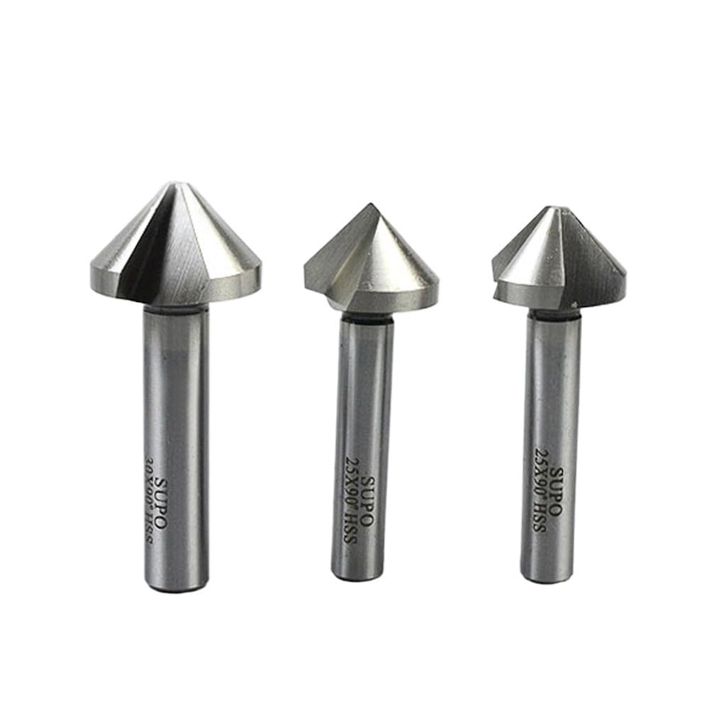 1 szt. 4,5-60 mm HSS 3 flet 90 stopni wiertło fazowe z łbem stożkowym (4,5/5/6,3/8,3/10,4/12,4/14/16,5/18/20,5/23/25/30/35/40/45/50/60 (35 (35mm)