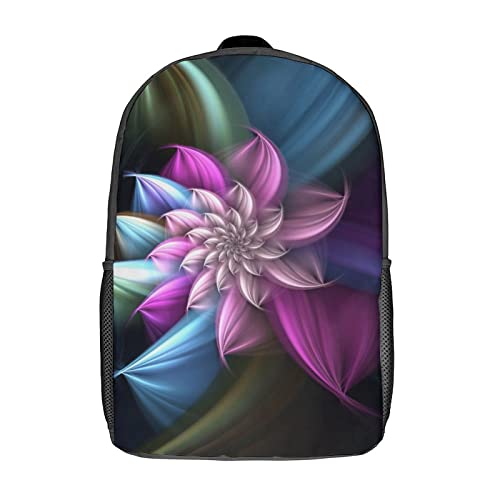 Sac à dos unisexe moderne motif Fractal grand sac d'école pour ados mode imprimé 3D