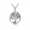 Ketting met levensboom en levensboom, voor dames, 100% S925 sterling zilver, zirkonia, sieraden voor je vriendin…