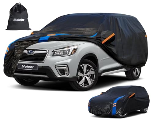 Image of Custom Fit SUV Car Cover for Subaru Forester (1997-2026), Upgraded Waterproof All Weather Outdoor Auto Cover with Driver Door Zipper & Mirror Pockets, UV /Snow /Dust Protection