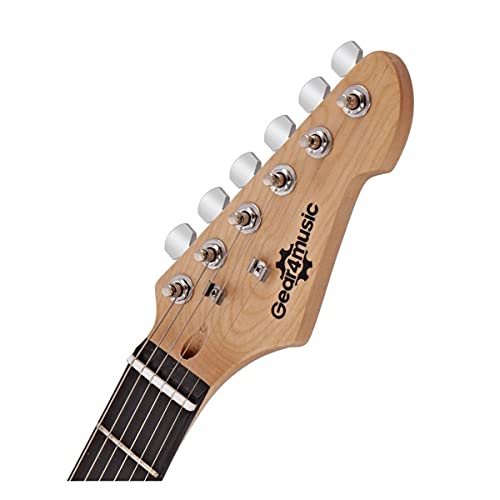 Guitare Électrique LA Taille Standard par Gear4music avec Accessoires Rose - Les Beatles, Paul McCartney, John Lennon, RIngo Starr, George Harrison Guitare Électrique LA Taille Standard par Gear4music avec Accessoires Rose – Image 7