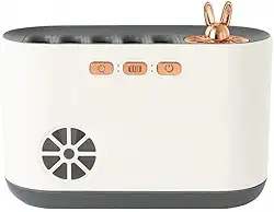 Umidificador Difusor Aromatizador Purificador De Ar 700ml Ultrassônico E Luz De Led 20 Cores Abajur Led Bivolt Sonoro Branco – Ideal Para Quarto Escritório Sala Linha Super Premium