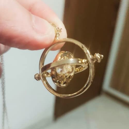 Colar Vira Tempo Hermione Granger Articulado - Ampulheta Areia - Harry