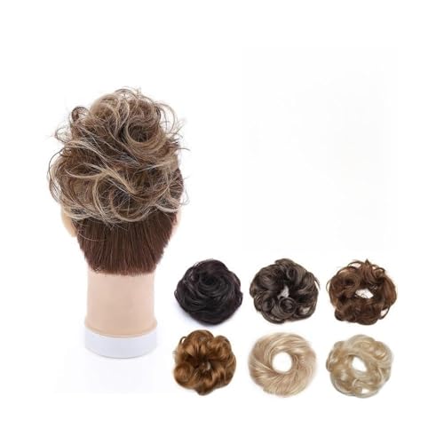 Chignon bouclé en vrais cheveux humains pour un volume naturel chic