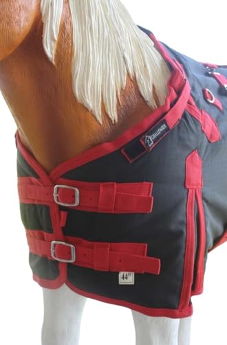 Image of Challenger 1200D Miniature Weanling Donkey Pony Horse Foal Winter Blanket Red BLK 51946