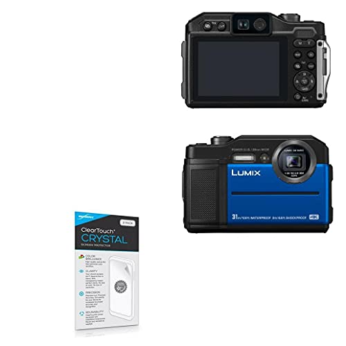 BoxWave Screen Protector Compatible with Panasonic Lumix DC-TS7 - ClearTouch Crystal (2-Pack), HD Film Skin - Shields from Scratches