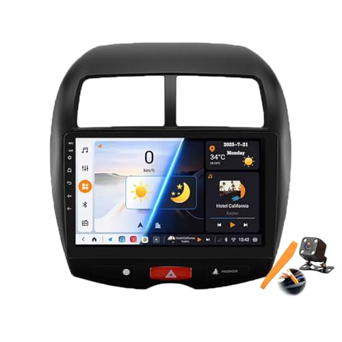 Estéreo 2 DIN Android 15.0 para Mit-subishi ASX 1, viaja con navegación GPS y BT