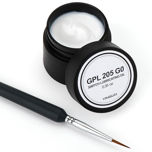 RunJRX Keyboard Switch Lube GPL 205 G0 0,35 oz, grasso lubrificante per interruttori e stabilizzatori di lubrificazione della tastiera meccanica