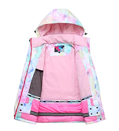 Searipe Girls Ski Jacket And Pant Set Winter Warm Snowsuits Kids Toddler Waterproof Outdoor Ski Suit(05Sc+Pink-12) #TOP1