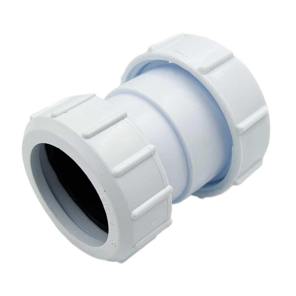 Compression 40mm x 32mm Waste Pipe Reducing Coupling - FREE Next-Day Delivery