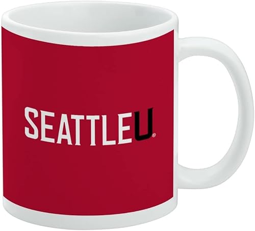 Vista 464 de Taza de cerámica con el logotipo principal de la Universidad de St. John, taza de regalo novedosa para café, té y bebidas calientes, 11oz, blanca