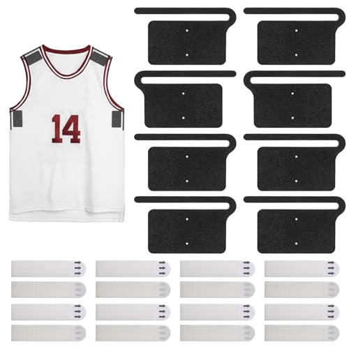 2 Pack Strong Adhesive Invisible Jersey Hanger for Wall - No Drill Jersey Frame Display Damage Free Hanging for 1-2 lbs Weight Perfect for Sports Jerseys Display Case & Memorabilia