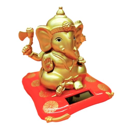 Éléphant à énergie solaire - jouet de tableau de bord de danse drôle, figurine à main oscillante légère | jouet de danseur automatique de longue durée, affichage de mouvement de voiture