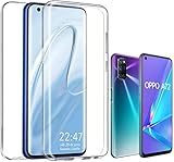 PROTECTION COMPLÈTE DE VOTRE TÉLÉPHONE - L'étui fin à 360 degrés téléphone portable pour [Oppo A72] protège votre téléphone de l'avant, de l'arrière et de tous les côtés. Il est fabriqué en silicone TPU flexible (avant) et en plastique transparent dur (arrière), qui s'adapte parfaitement à votre téléphone. Pas besoin de protections d'écran ou de verre.