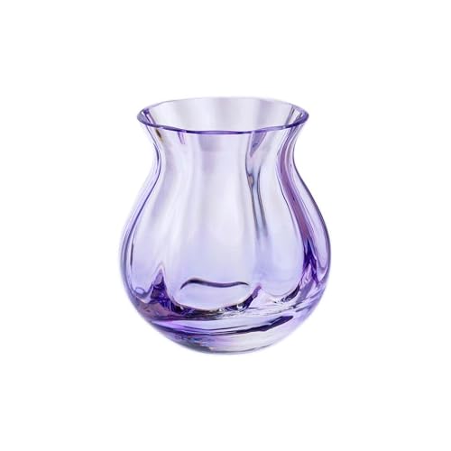 Dartington Crystal Violet - Artisan Vase (, Round)