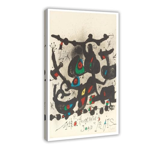 Impression sur toile Joan Miró WCYB | Toile murale haut de gamme avec cadre