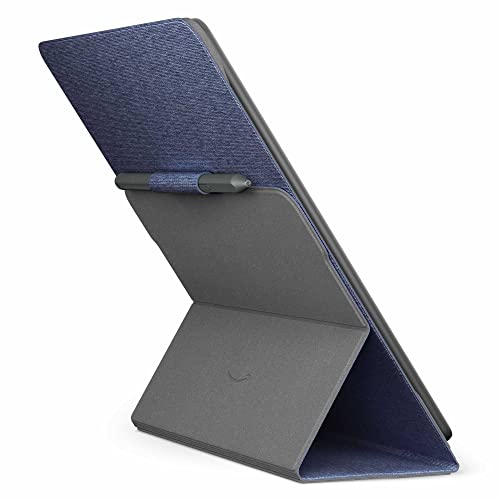 Amazon Kindle Scribe Fabric Folio Cover with Magnetic Attach, Sleek Protective Case - Denim - image 4