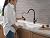 Delta Finnridge Matte Black Kitchen Faucet with Pull Down Sprayer, High Pressure ProClean Spray Modern Single Hole Kitchen Sink Faucet, Matte Black 19730LF-BL