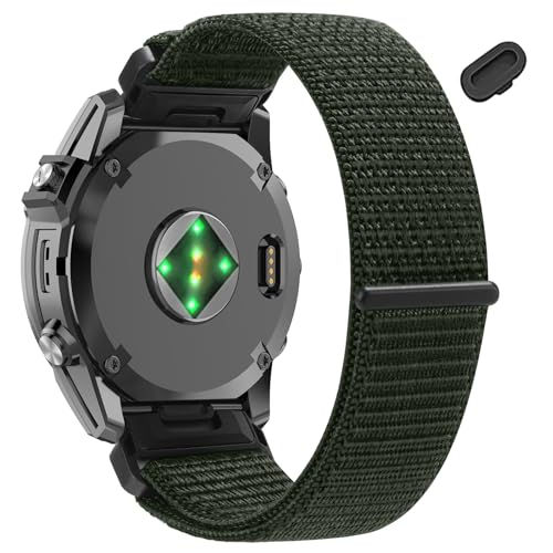 Correa de nylon elástico trenzado 26mm compatible Garmin Fenix miniatura 1