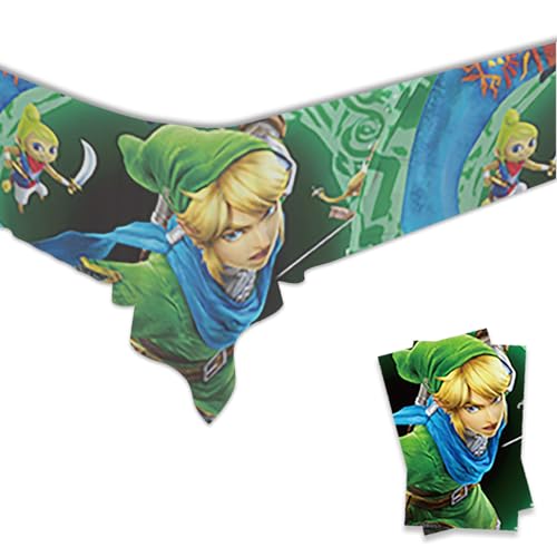 Image of 2Pcs Zeldas Tablecloth Disposable Tablecover Birthday Party Supplies and Decorations for Kid Boy Baby Shower Rectangle Tables 70 inchX42 inch,2 Pack