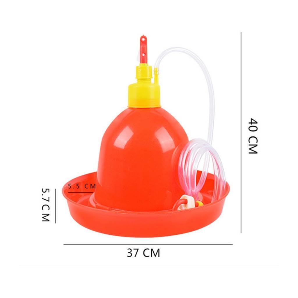 Gralara Bebedero Automático para Aves de Corral, Recipiente de Hidratación para Gallinas Y