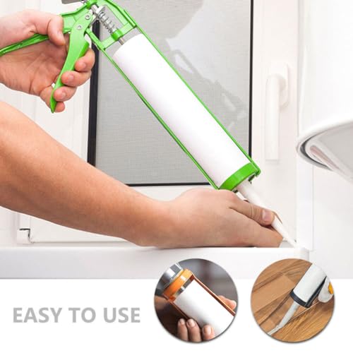 Uonlytech 10 tubos de calafateo reutilizables blancos miniatura 2