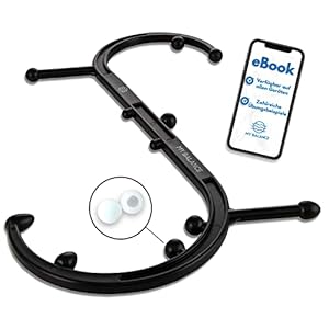 My Balance Hochwertiges Triggerpunkt Massagegerät, Robust verarbeiteter Massagestab inkl. Silikonaufsätze & E-Book, behandle Triggerpunkte effektiv