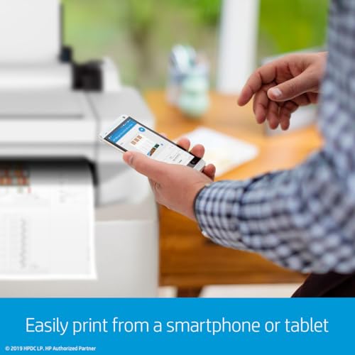 hp designjet t210 large format 24-inch color plotter printer includes 2-year warranty care pack 8ag32hblack