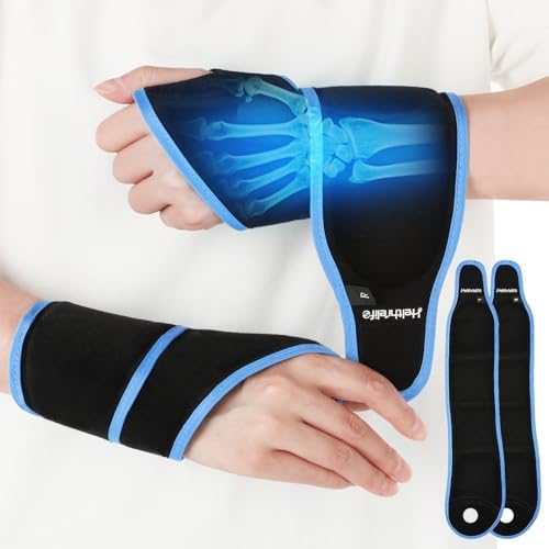 Helthrelife Wrist Ice Pack Wrap, Ice Pack Wraps for Carpal