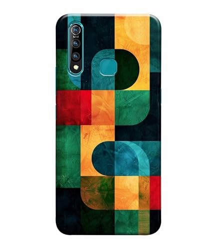 Image of Pattern Colorful Printed Hard Back Case Cover & Compatible for Vivo Z1 Pro (Multicolor) - D1812