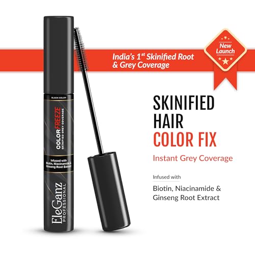 Image of Color fix gel Quick Gray Hair Touch Up Stick for grey hair 15ml | Instant Gray Coverage | Semi Permanent | Black Color | Smudge-Proof & Long-Lasting | Ideal for All Hair Types | Enriched with Almond & Olive Oil