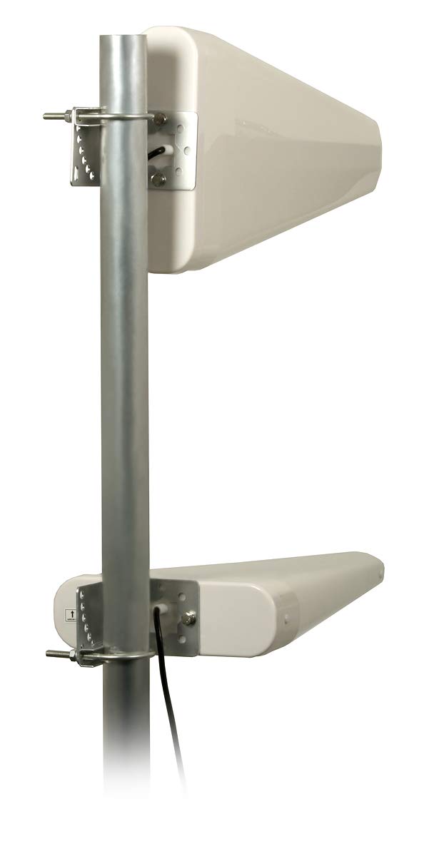 Hochleistungsantenne 2G 3G LTE 5G Log Antenne mit 800MHz, 1800, 2600, 3800 MHz 20dBi - inklusive 10Meter Twin-Antennenkabel MIMO Multiband