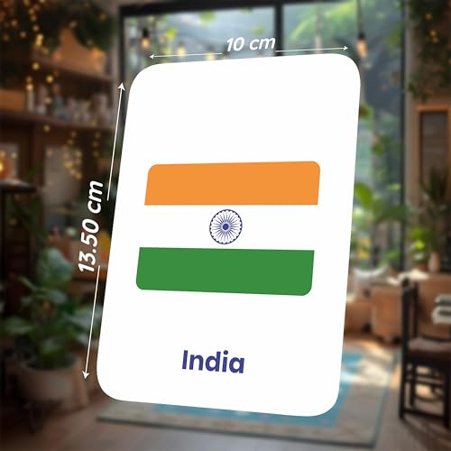 Image of SPARTAN KIDS Premium Country Flags Flash Cards for Kids | Easy & Fun Way of Learning