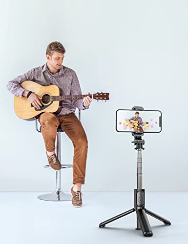 Kzomkzoo Selfie Stick Tripod With Detachable Wireless Remote, 4 In 1 Extendable Portable Selfie Stick & Phone Tripod Stand Compatible With Gopro, Iphone/Samsung/Huawei, Etc. #TOP7