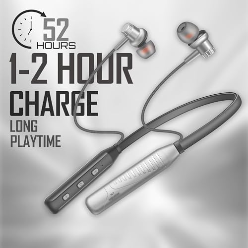 Image of TP Troops Bluetooth Wireless in Ear Earphones with Above 20 Hours Playback, 10mm Dynamic Driver, Gaming Mode, High Bass, IPX4 Water and Sweat Resistant, Type C Fast Charging (Green)
