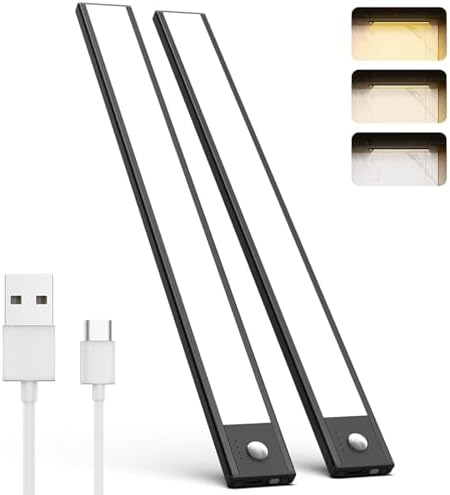 Sottopensile LED Cucina, [2 Pezzi] Luce Armadio Con Sensore di