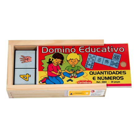 Dominó Educativo Quantidades e Números - Carimbrás