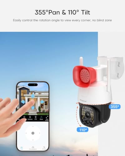 Image of VSTARCAM 3MP Pet Cameras, Security Camera Indoor, Interactive Cat /Pet Camera with Phone App, 2.4GHz with IR Night Vision, AI Motion Tracking, 2-Way Audio, 24 /7 Cloud & SD Card Storage