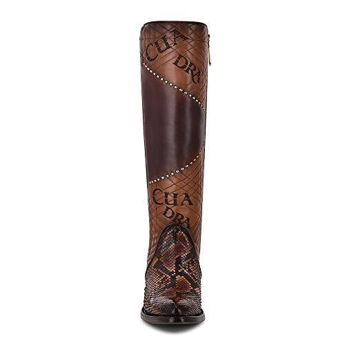 Cuadra Women's Boot in Genuine Python Leather and Bovine Leather, 3F66PH3