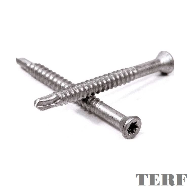 TERF® Decking Screws 5.0mm X 50mm Self Drilling Point Star Torx Drive Flat Countersunk Head Stainless Steel A2 (304) Anti Corrosion Screws For Decking Fence Floorboard Hard And Softwood - Image 4