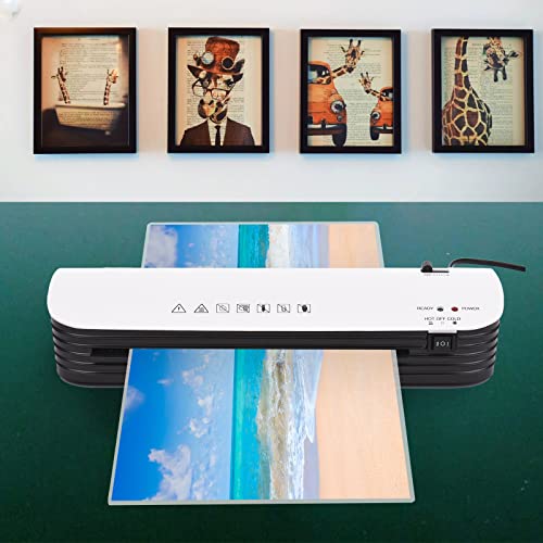 lifcasual Máquina laminadora laminadora térmica de mesa A4 com cortador de papel de laminação Cortad