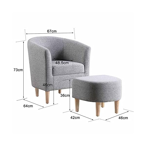 Armchair and Footstool - Image 8