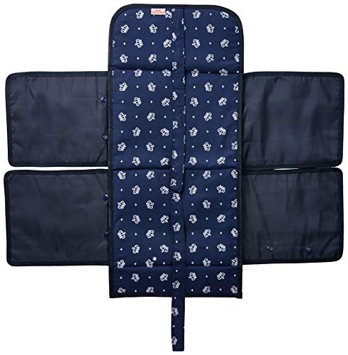 Alan Pierre Baby Coroa Trocador Portátil com Porta Fraldas, Azul (Marinho), 65 x 47 cm