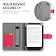 HoYiXi Universal Hülle für 6,6.8’’ Pocketbook/Tolino/Sony E-Book Reader Kompatibel mit 6.8’’,7 Kindle Paperwhite/Kobo Clara HD/Kobo Clara 2E Cover Case,Leder Schutzhülle,Rose