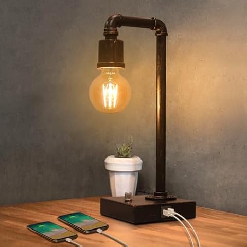 Seaside Village Industrial Table Lamp Cover