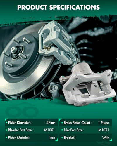 Image of SCITOO 19B6641 Front Right Disc Brake Caliper Assembly w /Bracket For Nissan For Juke 2011-2017,For Nissan For Sentra 2017-2019